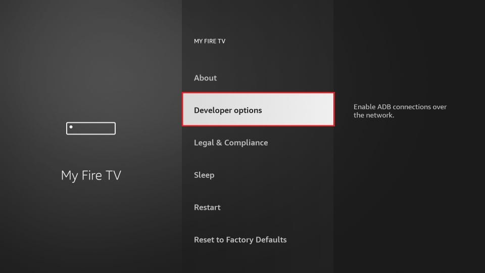 test 13 Developer Options