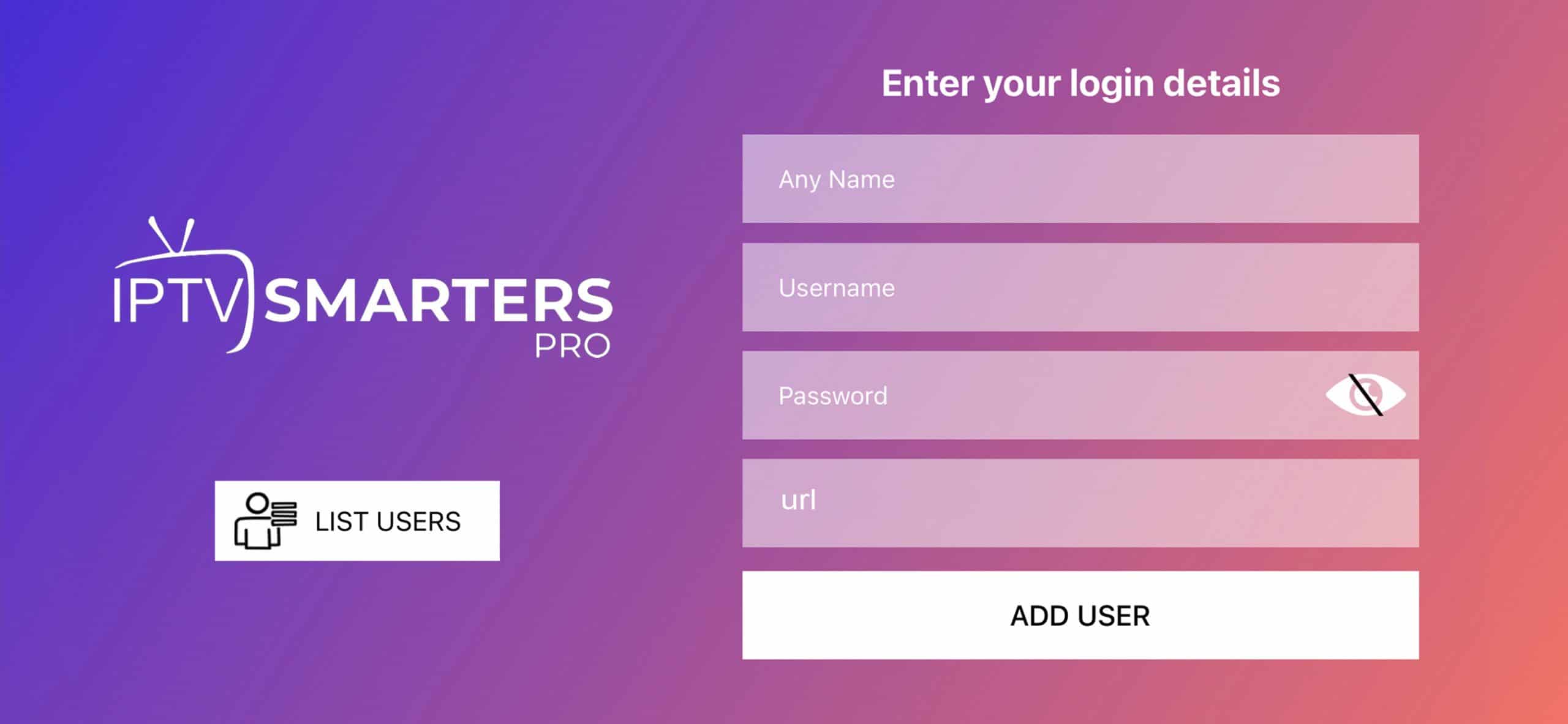test 3 Login Screen