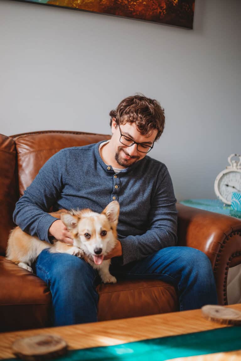 Derek Guerrette In His Bangor Therapy Office