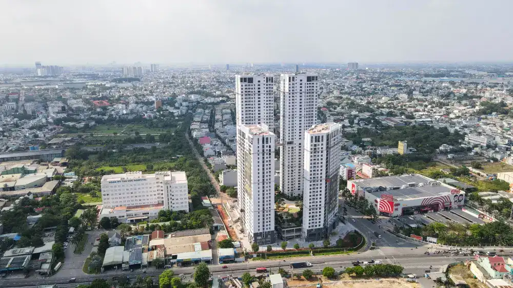 Toàn cảnh tiến độ dự án từ flycam