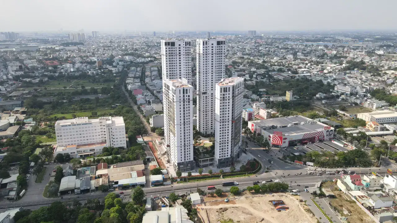 Tổng thể toà nhà – Toàn khu thi công hoàn thiện
