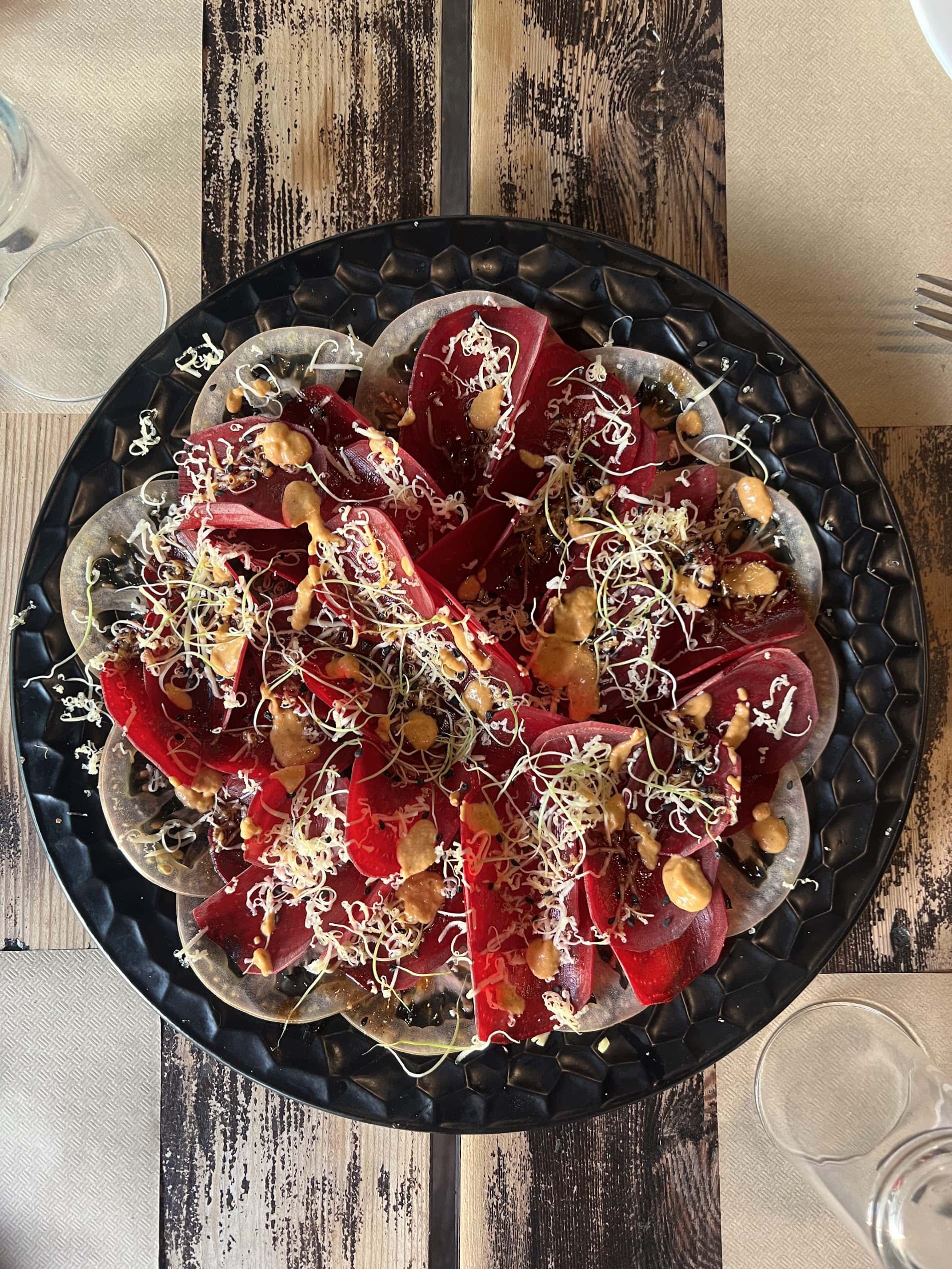 El Jardín de NEXO restaurante El Palmar plato 3