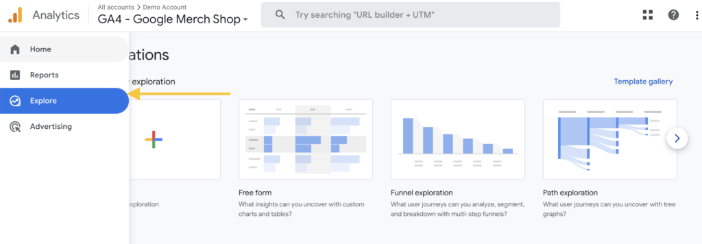 Google Analytics 4 Guide for Nonprofits - Explore Page