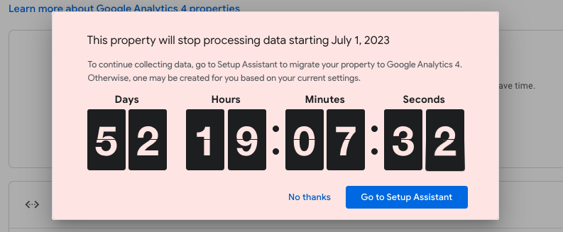 Google Analytics 4 Guide for Nonprofits - Countdown Clock