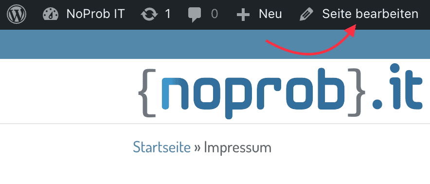 Impressum NoProb IT Wissensdatenbank
