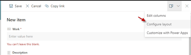 Adding Header To SharePoint List Form