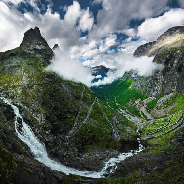 Trollstigen дорога троллей в Норвегии лестница троллей