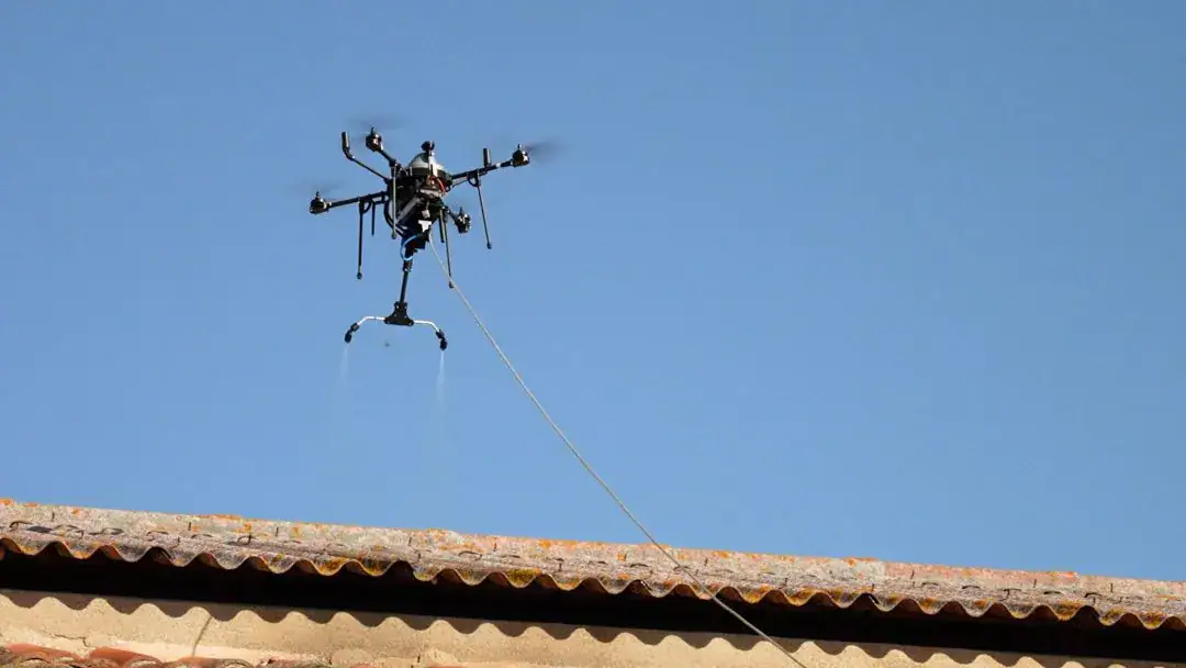 drone nettoyage haute pression