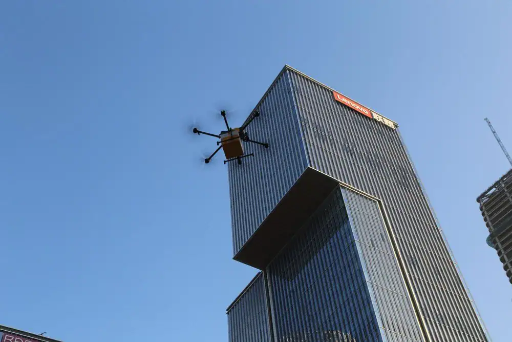 nettoyage de bâtiments par drone