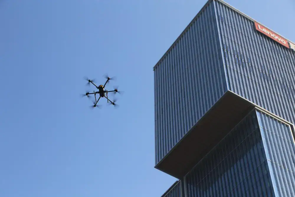 nettoyage de bâtiments par drone