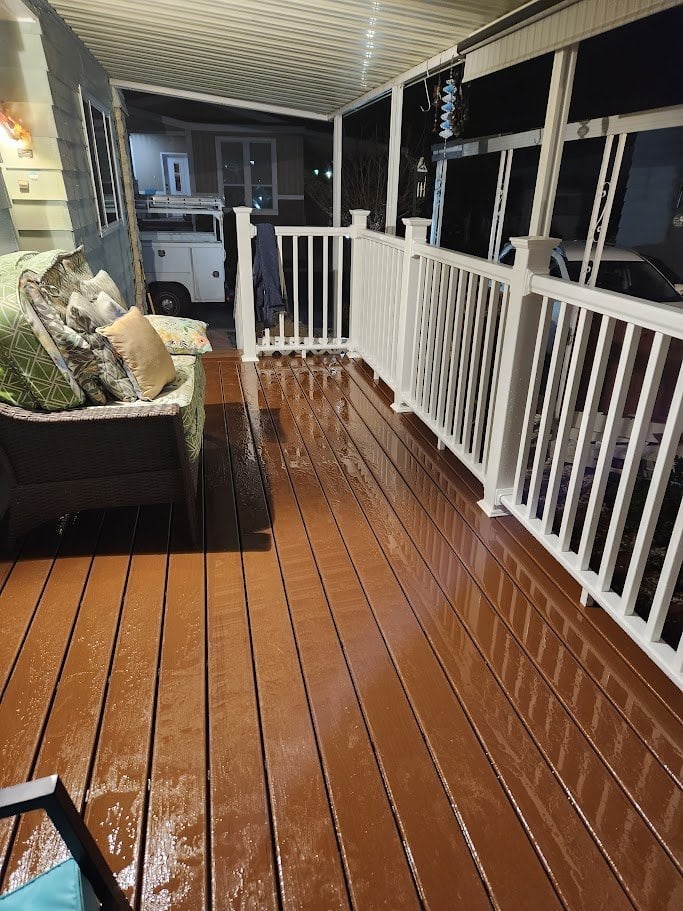deck with sofa orange county