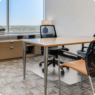 State-of-the-art office space with modern furniture at Office Evolution Franchising for professional business needs.