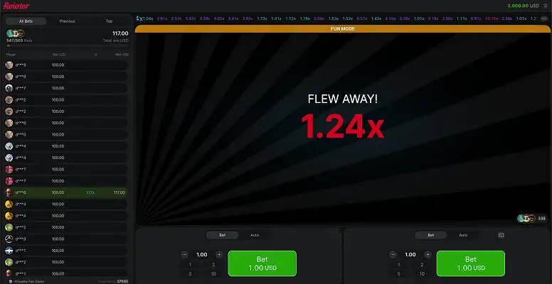 Aviator Play Mode