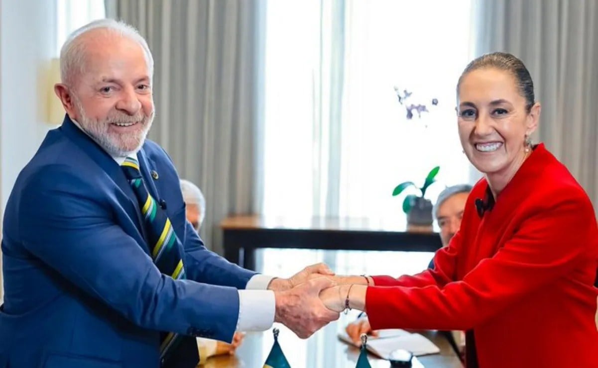 Sheinbaum y Lula da Silva dialogan sobre Mundial y Petrobras