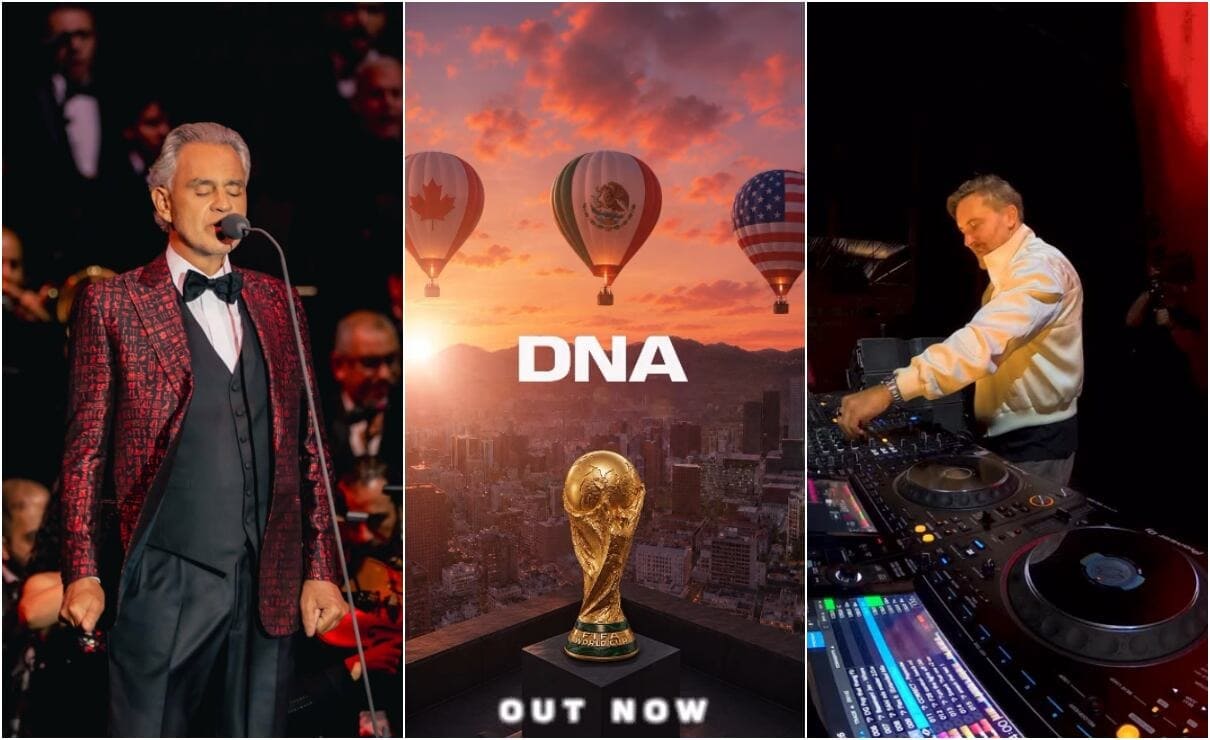 Andrea Bocelli y EJAE presentan himno oficial del Mundial 2026