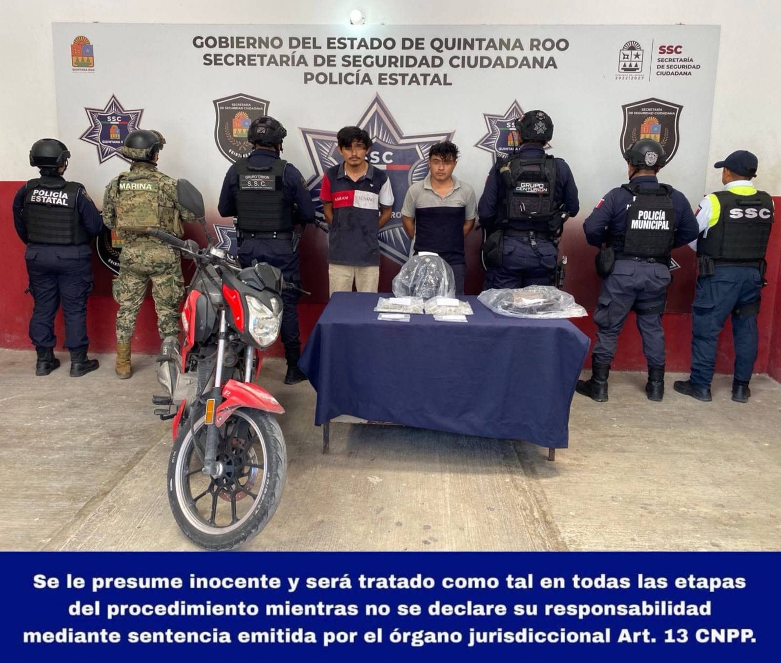 Detienen a dos por narcomenudeo en Chetumal