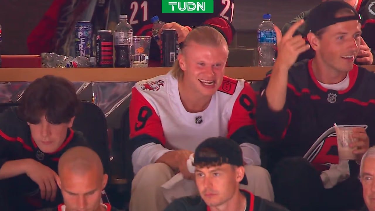 Erling Haaland asiste a final de NHL antes del Mundial
