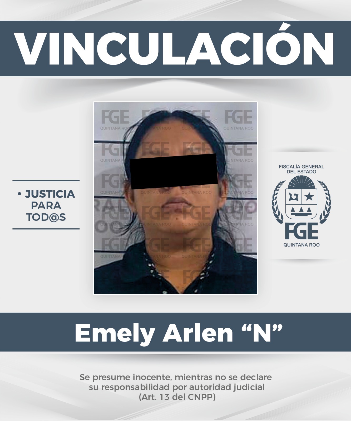 Vinculan a proceso a mujer por secuestro en Othón P. Blanco