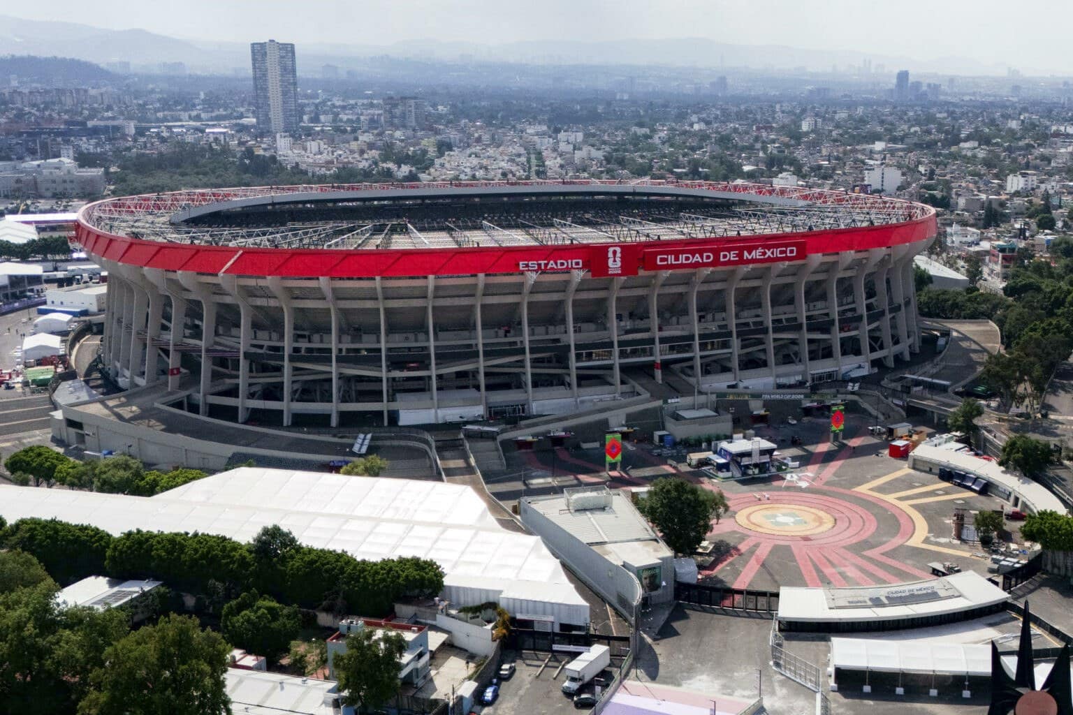 Calles cerradas cerca del Estadio Ciudad de México por Mundial