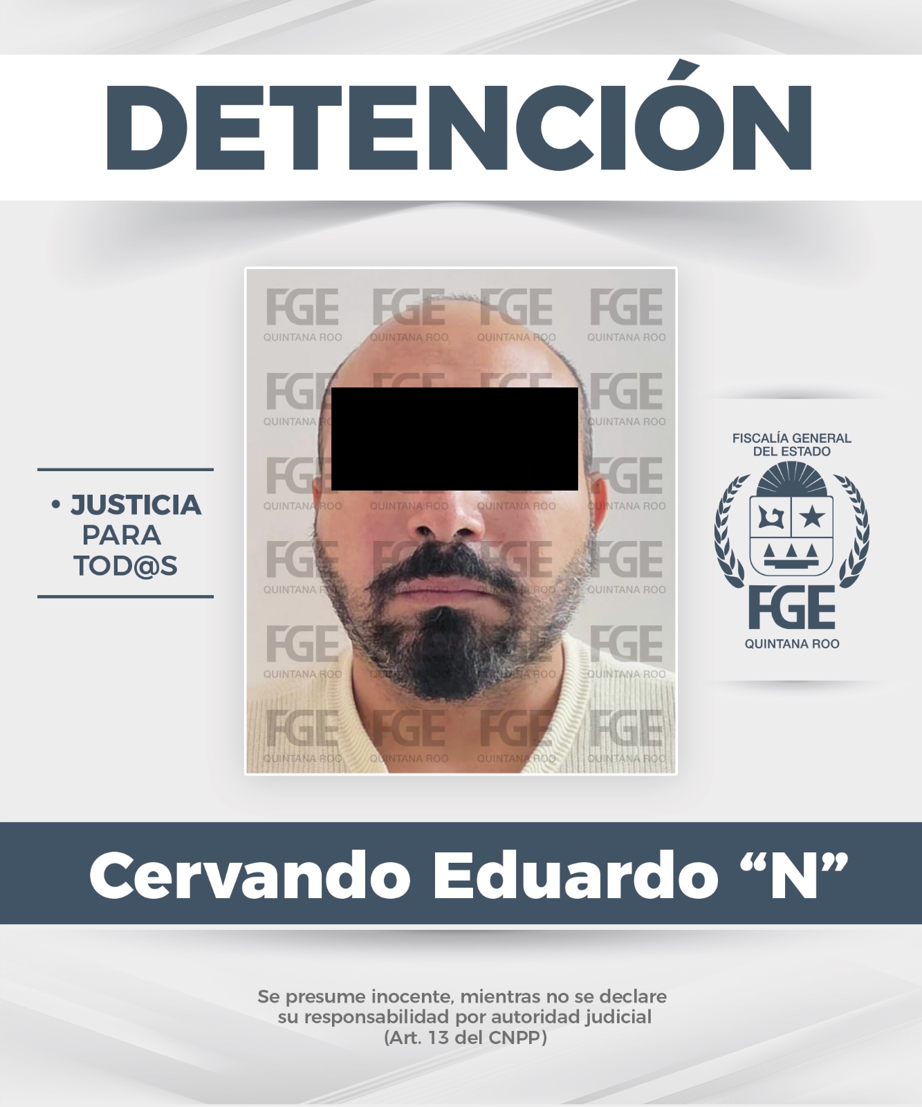 Detienen a hombre con vehículo robado en Benito Juárez