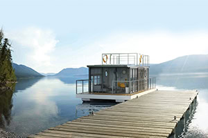 Floating holiday homes 