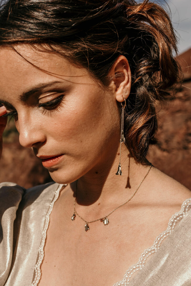 pivoine bijoux fleurs bijoux pétales