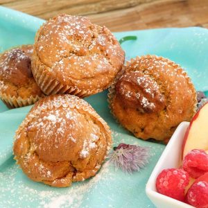 Quick and Easy Gluten Free Apple Cinnamon Muffins