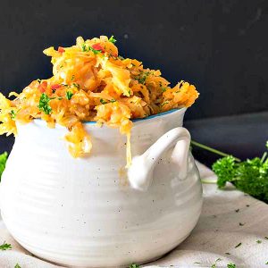 Sauerkraut Salad With Carrots And Red Pepper