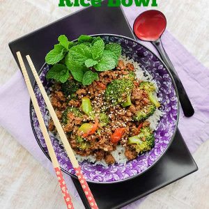 Quick Korean Beef and Broccoli Rice Bowl