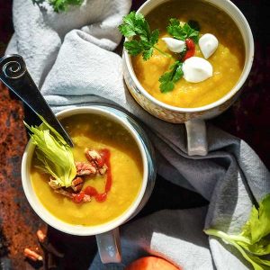 Sweet Potato And Apple Soup {Vegan, Grain-Free}