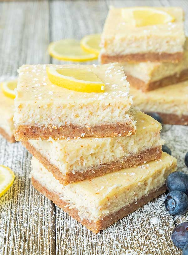 Keto Cream Cheese Lemon Bars