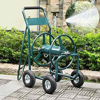 9. go2buy Heavy Duty Hose Reel For Garden