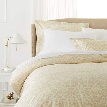 2. Pinzon Paris Printed Egyptian Cotton Sateen Duvet Set