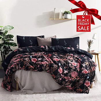 6. Leadtimes Queen Floral Duvet Cover Set