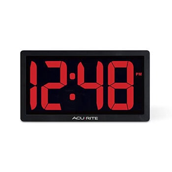 9. AcuRite 75099M 10-inch LED Digital Clock with Auto Dimming Brightness