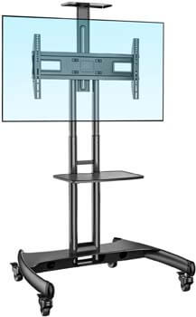 10. NB North Bayou Mobile TV Cart TV Stand