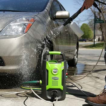 2. Greenworks 1500 PSI 13 Amp 1.2 GPM Pressure Washer GPW1501