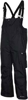 4. Columbia Men's Haskill Mountain BIB Ski Snowboard Omni Heat Pants Black