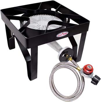 4. GasOne 200, 000 BTU Square Heavy- Duty Single Burner Outdoor Stove