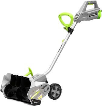 1. Earthwise SN74016 40-Volt Cordless Electric Snow Shovel