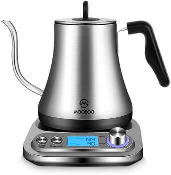 8. MOOSOO Electric Gooseneck Kettle