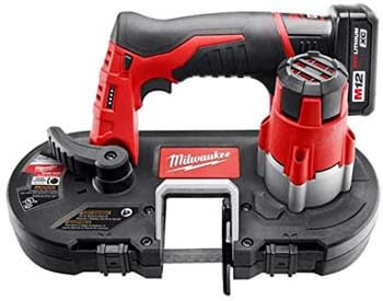 5. Milwaukee 2429-21XC M12 Cordless Sub-Compact Bandsaw Kit