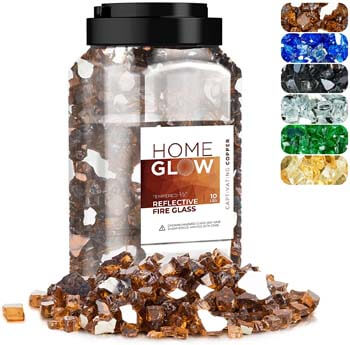 5. HOMEGLOW Fire Glass