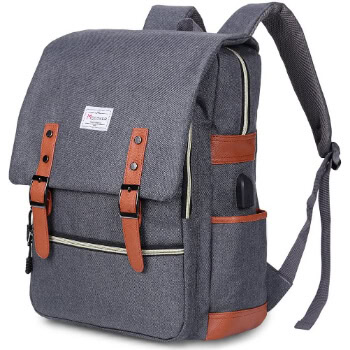 1. Modoker Vintage Laptop Backpack 