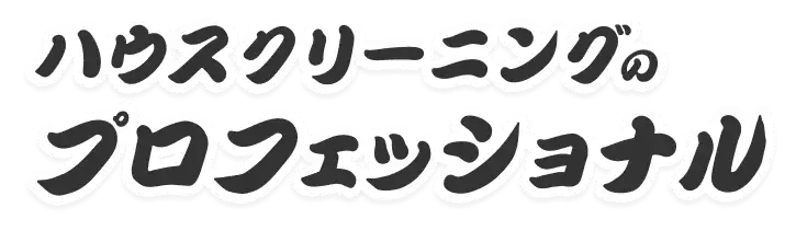 ハウスクリーニングのプロフェッショナルです