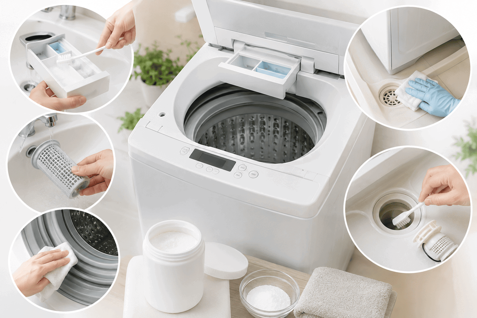 洗濯機クリーニングは自分でできる？縦型・ドラム式のやり方