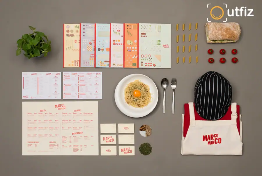 Bộ nhận diện thương hiệu cho nhà hàng: Xây dựng logo, slogan, branding F&B hiệu quả