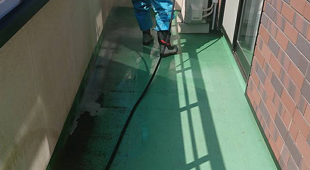 ベランダ防水着工前