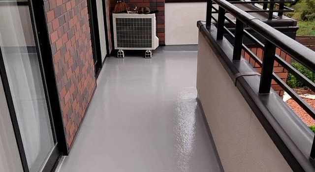 ベランダ防水施工後