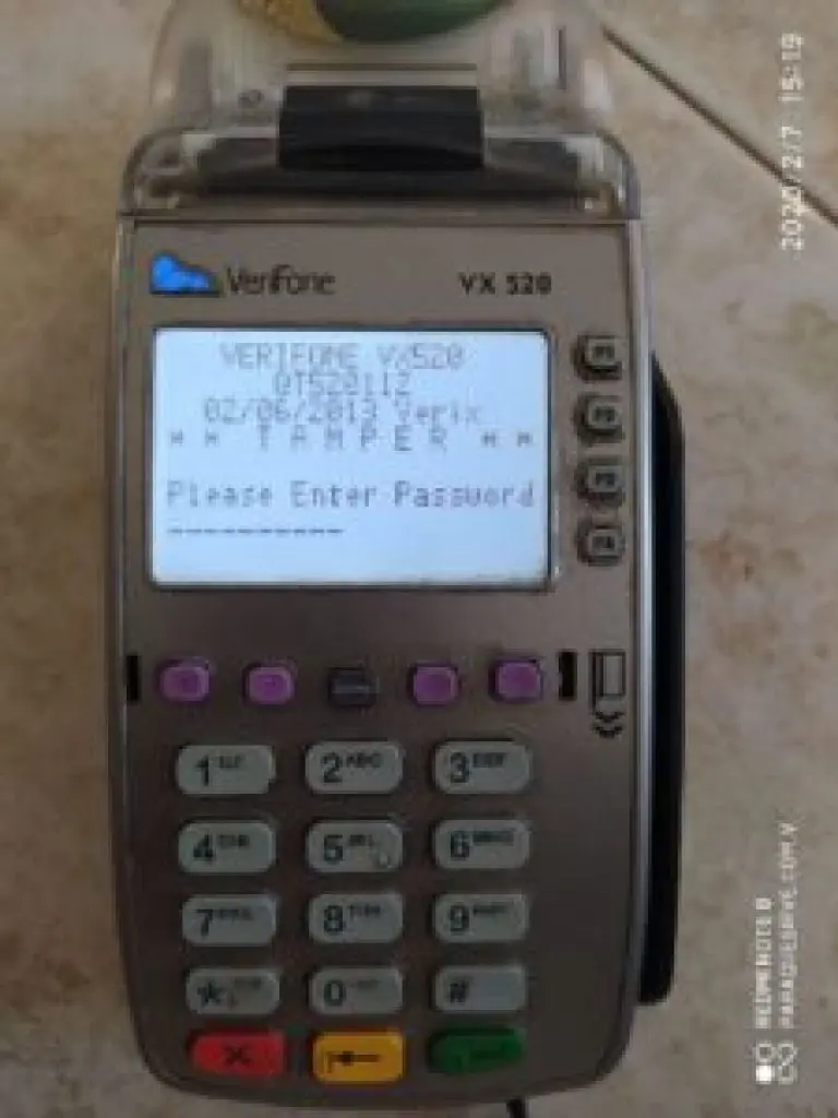 Desbloqueo De tamper en un punto de venta 1 Desbloqueo De tamper en un punto de venta